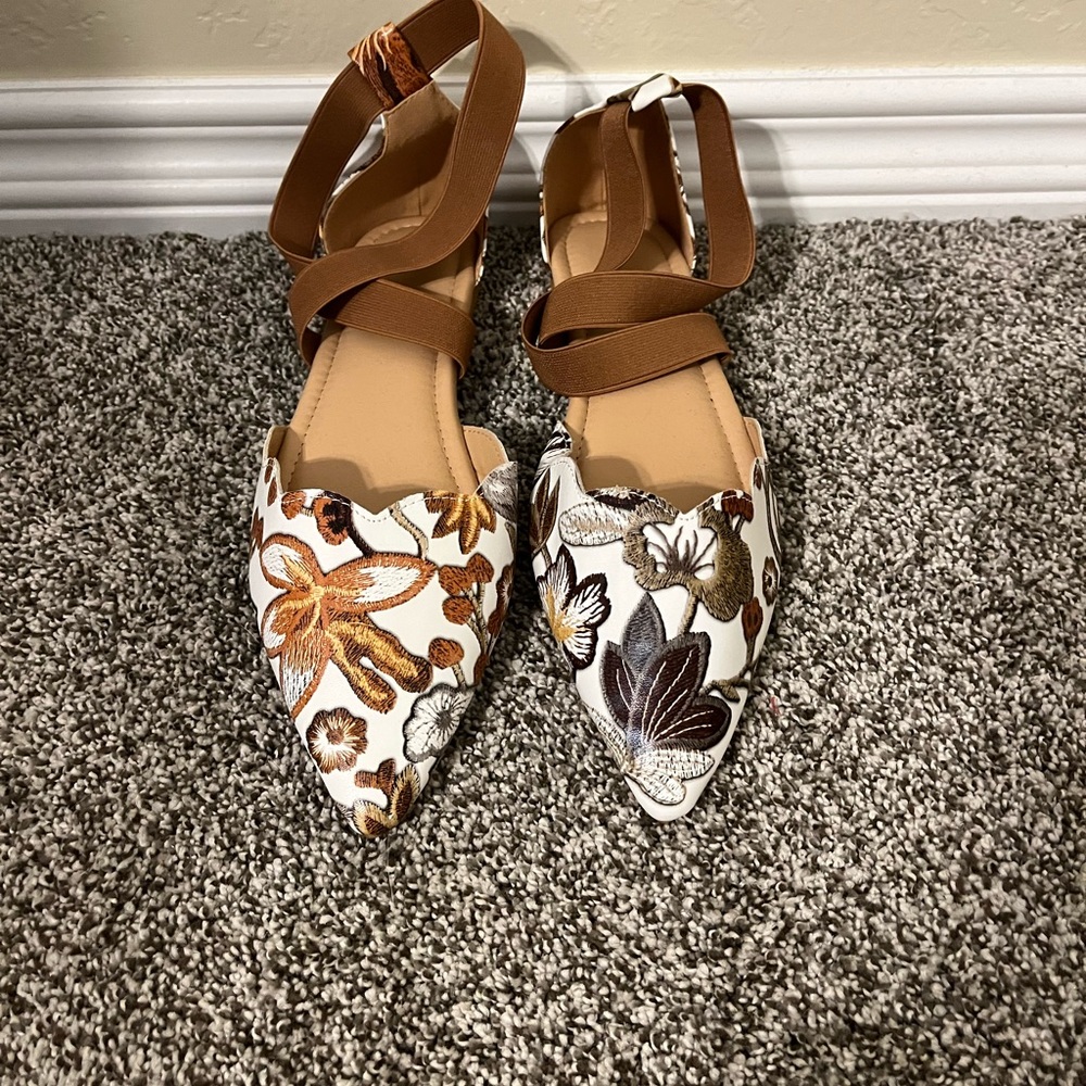 Floral shein shoes